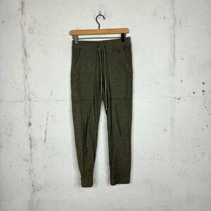 Prairie Underground Linen Like Jogger Sweatpants Tan Green Pants